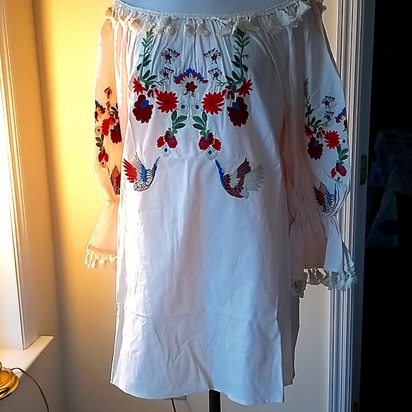 Velzera Boho๐ผ Embroidered Summer Festival Dress - Picture 4 of 9
